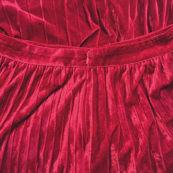 VICI Collection - Pleated Velvet Maxi Skirt - Small - Picture 4 of 4